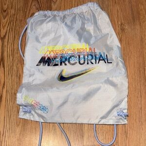 Nike Mercurial Light Gray Drawstring Bag